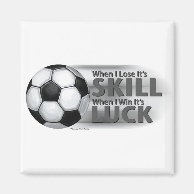 Aimant Perdre la compétence Gagner la chance Football (Devant)