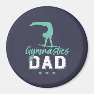 Aimant Père de la gymnastique avec fille de la gymnaste