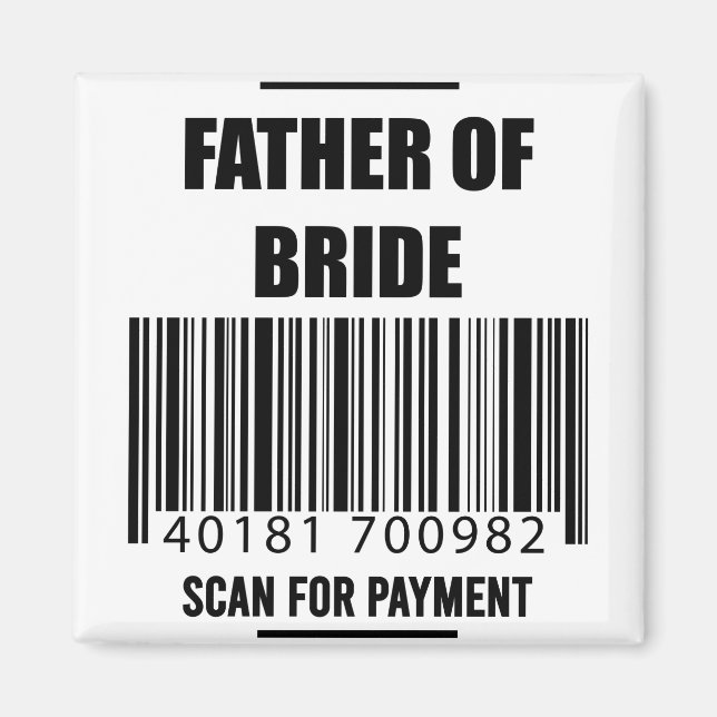 Aimant Père De La Mariée Recherche De Paiement Papa Chemi (Devant)