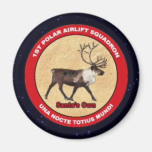 Aimant Père Noël - 1er Escadron de transport aérien polai