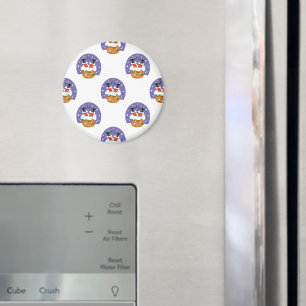 Aimant Père Noël À Chimney, Neige, Noël, Nouvel An