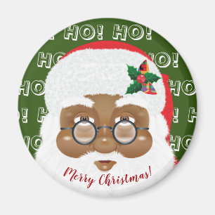 Aimant Père Noël afro-américain Vacances de Noël