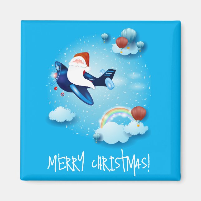 Aimant Père Noël arrive (Devant)
