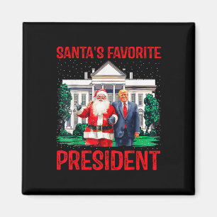 Aimant Père Noël Favori Président Père Noël Trump Danser 