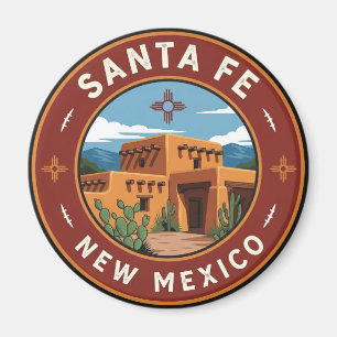 Aimant Père Noël Fe Skyline New Mexico Travel