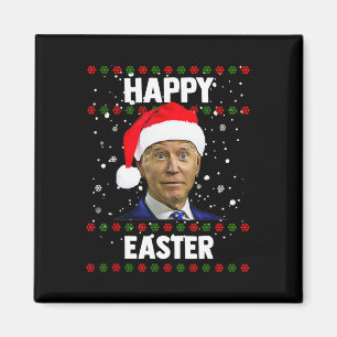 Aimant Père Noël Joe Biden Joyeux Noël Pâques moche Sweat
