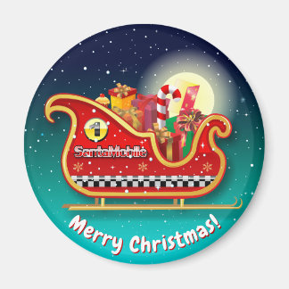 Aimant Père Noël Magie Xmas Sleigh