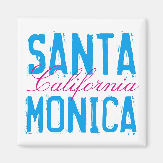 Aimant Père Noël Monica Californie (Devant)