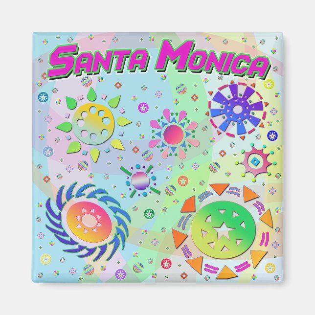 Aimant Père Noël Monica Sept soleils et l'aimant de l'éne (Devant)