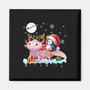 Aimant Père Noël Penguin équitation Axolotl Reindeer Noël