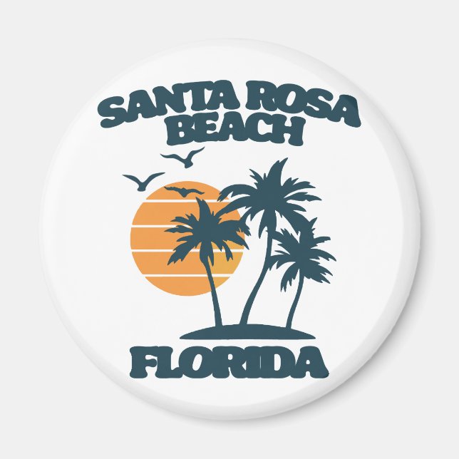 Aimant Père Noël Rosa Beach Floride (Devant)