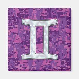 Aimant Perle comme Gemini Zodiac Symbole Camouflage numér
