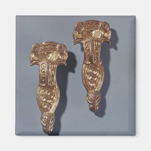 Aimant Péronés de Thueringer avec des têtes d'oiseaux,