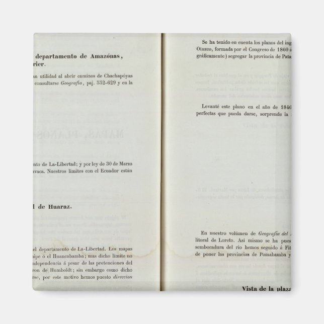 Aimant Pérou 15 (Devant)