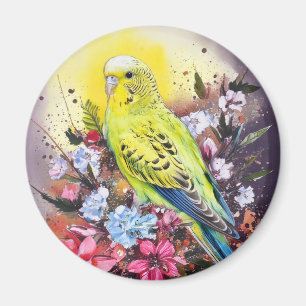 Aimant Perruche jaune