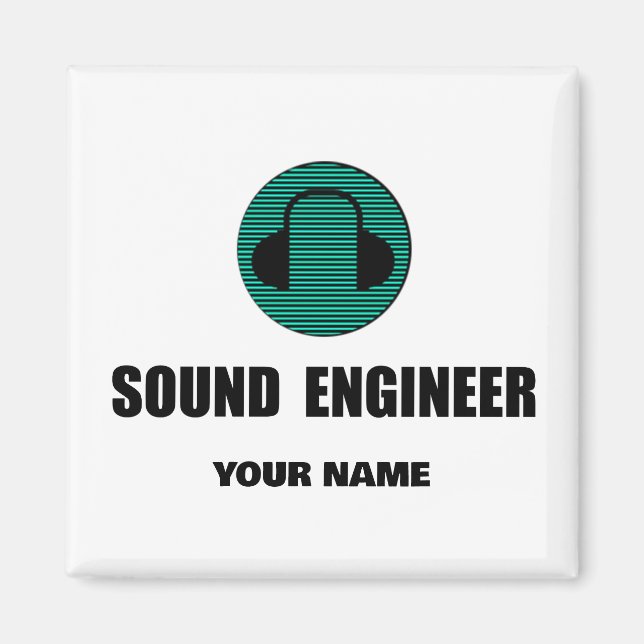 Aimant Personalized Sound Engineer Audio Engineering (Devant)