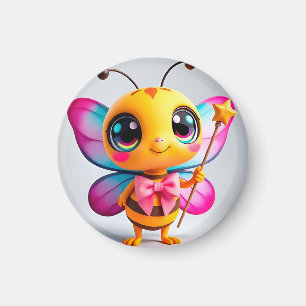 Aimant Personnage de fée abeille de dessin animé adorable