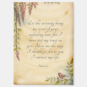 Aimant Personnalisable Bible chrétienne Verse Art