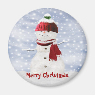 Aimant personnalisable Snowman de Noël