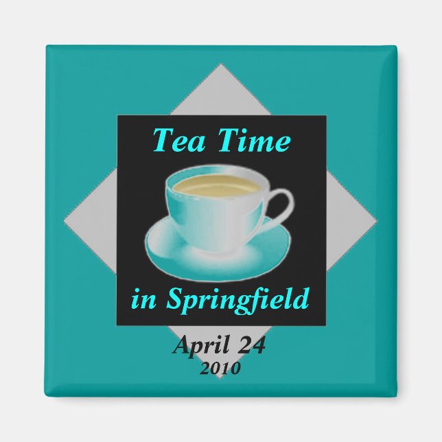Aimant personnalisable Tea Time (Devant)