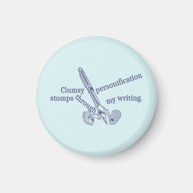 Aimant Personnalisation Drôle Ecriture Créative (Devant)