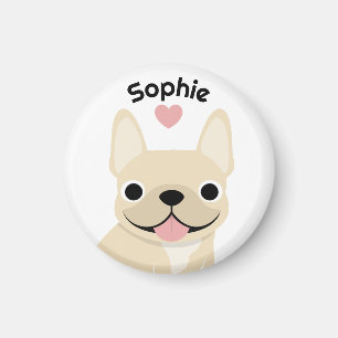Aimant personnalisé Bouledogue Français, cadeau Fr