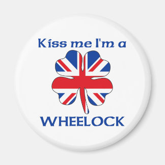 Aimant Personnalisé britannique Kiss Me Je suis Wheelock