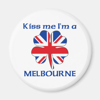 Aimant Personnalisé British Kiss Me Je suis Melbourne