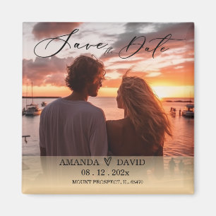 Aimant Personnalisé Enregistrer la date Destination Maria