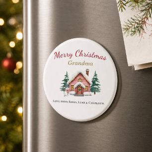 Aimant personnalisé Joyeux Noël Mémé