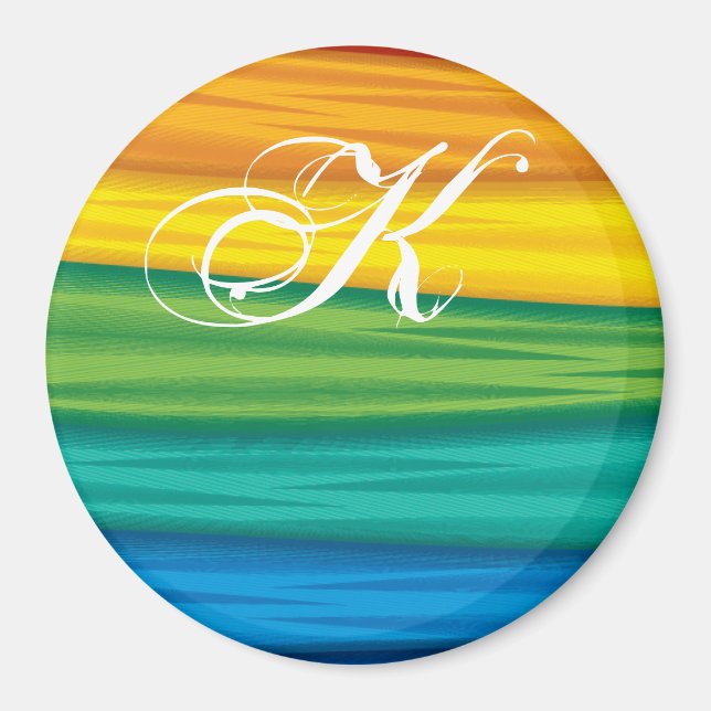 Aimant Personnalisé Magnetlgbtq rainbow flag lesbienne ga (Devant)
