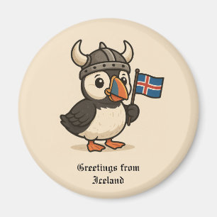 Aimant personnalisé - Pouffin d'Islande