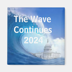 Aimant Personnaliser de l'élection Blue Wave 2024