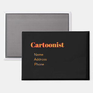 Aimant Personnaliser la publicité promouvoir caricaturist