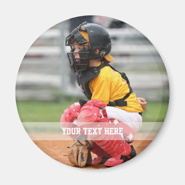 Aimant Personnaliser le Pinback photo de sport (Devant)