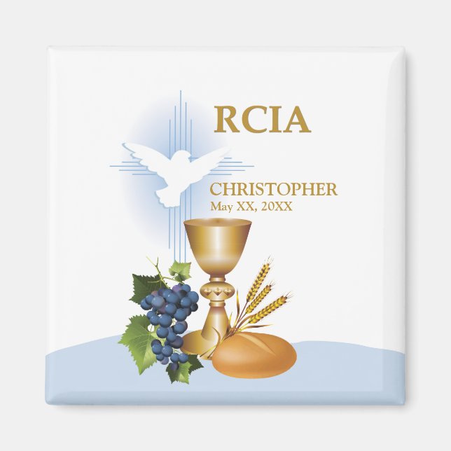 Aimant Personnaliser, RCIA Félicite le sacrement catholiq (Devant)