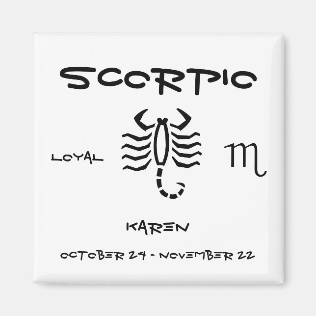 Aimant Personnaliser Scorpio (Devant)
