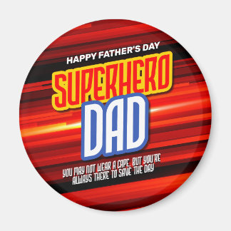Aimant Personnaliser SuperHero Papa