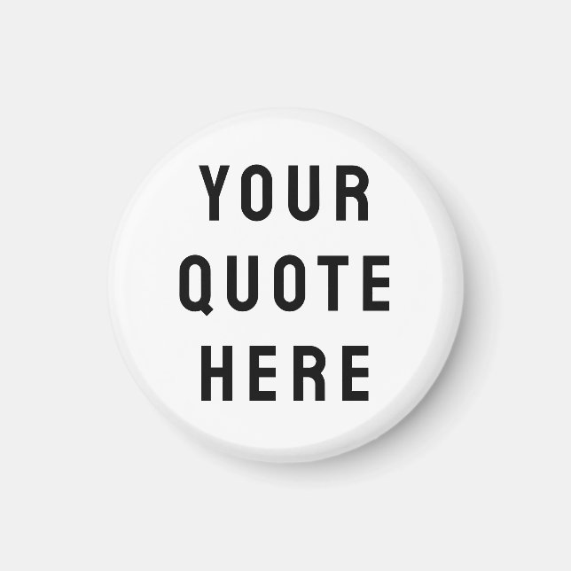 Aimant Personnalisez Votre Citation Ici Texte Drôle Perso (Devant)