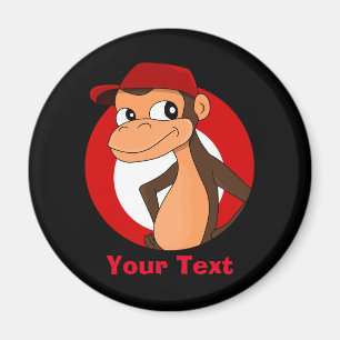 Aimant Personnalized monkey cartoon