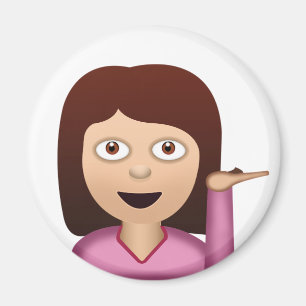 Aimant Personne Emoji de bureau de renseignements