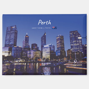 Aimant Perth, Australie - Ciel de la ville la nuit