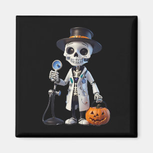 Aimant Peste Doctor Skeleton Doctor Halloween Paramedic