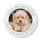 Pet Memorial Love Beyond Words Elegant Chic Photo