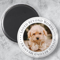 Pet Memorial Love Beyond Words Elegant Chic Photo