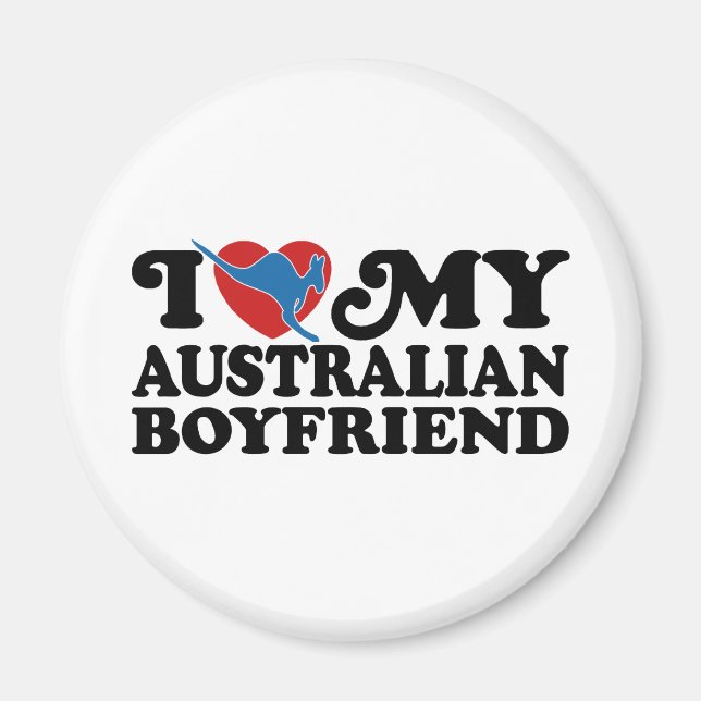 Aimant Petit ami australien (Devant)