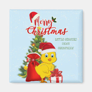 Aimant Petit bébé poulet Noël
