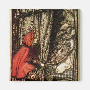 Aimant Petit capuchon rouge d'Arthur Rackham