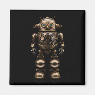 Aimant Petit robot mécanique style Steampunk