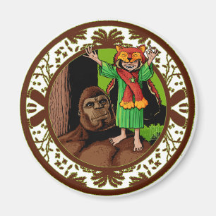 Aimant Petit Rouge Puissant Nizz Bigfoot Papa